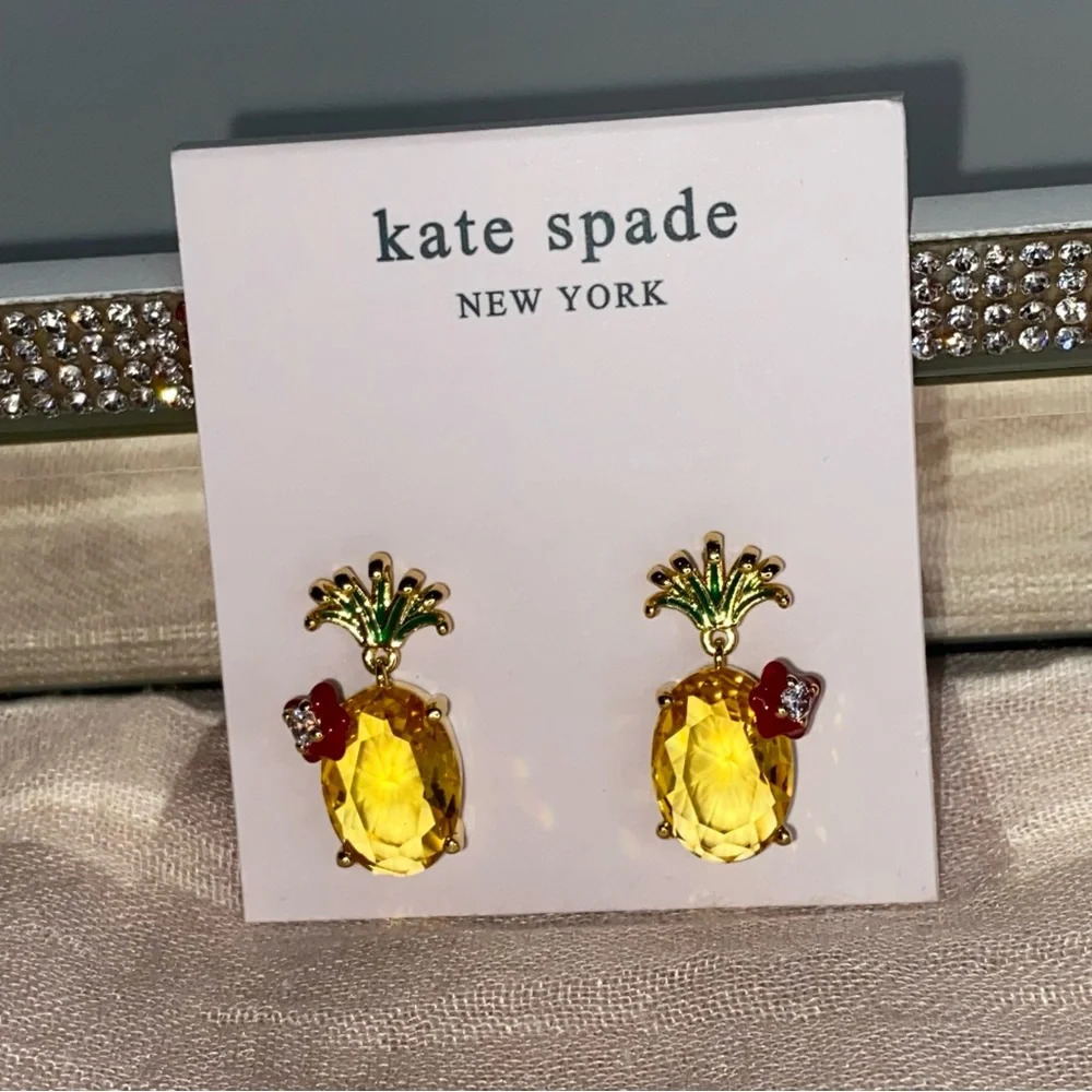 Kate Spade NEW Pineapple Earrings - Picture 3 of 10